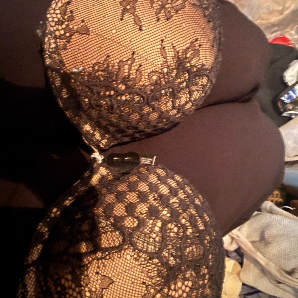 Victoria's Secret Black Lace Push-Up Bra